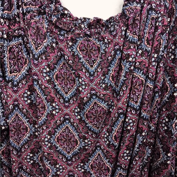 EUC Lane Bryant Off or On the Shoulder Top with Lace Size 18/30 (2X) Boho - Picture 2 of 6